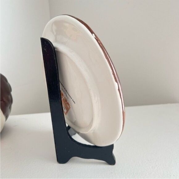 VTG 70's Style OWL Cookie Jar With OWL Plate Lot - Picture 3 of 12